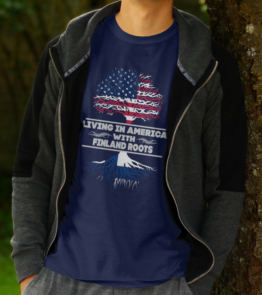 Living IN America With Finland Roots T-Shirt