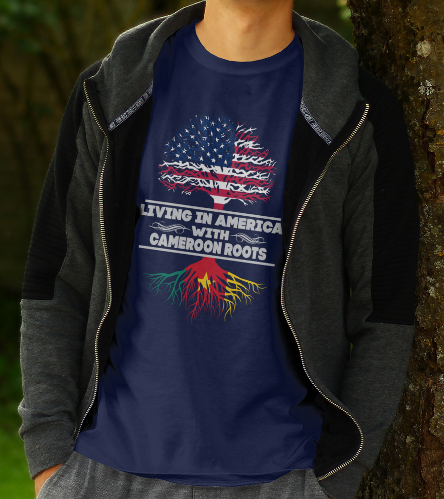 Living IN America With Cameroon Roots T-Shirt