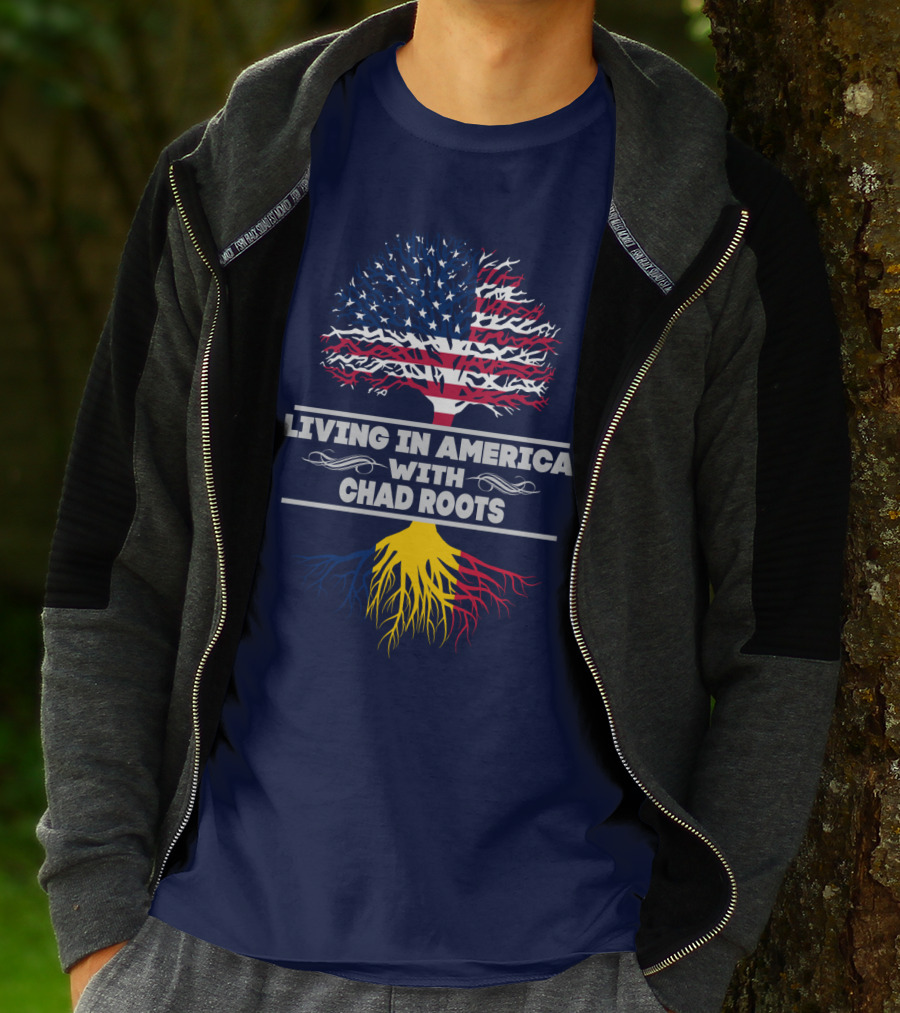 LIVING IN AMERICA WITH CHAD ROOTS T-Shirt