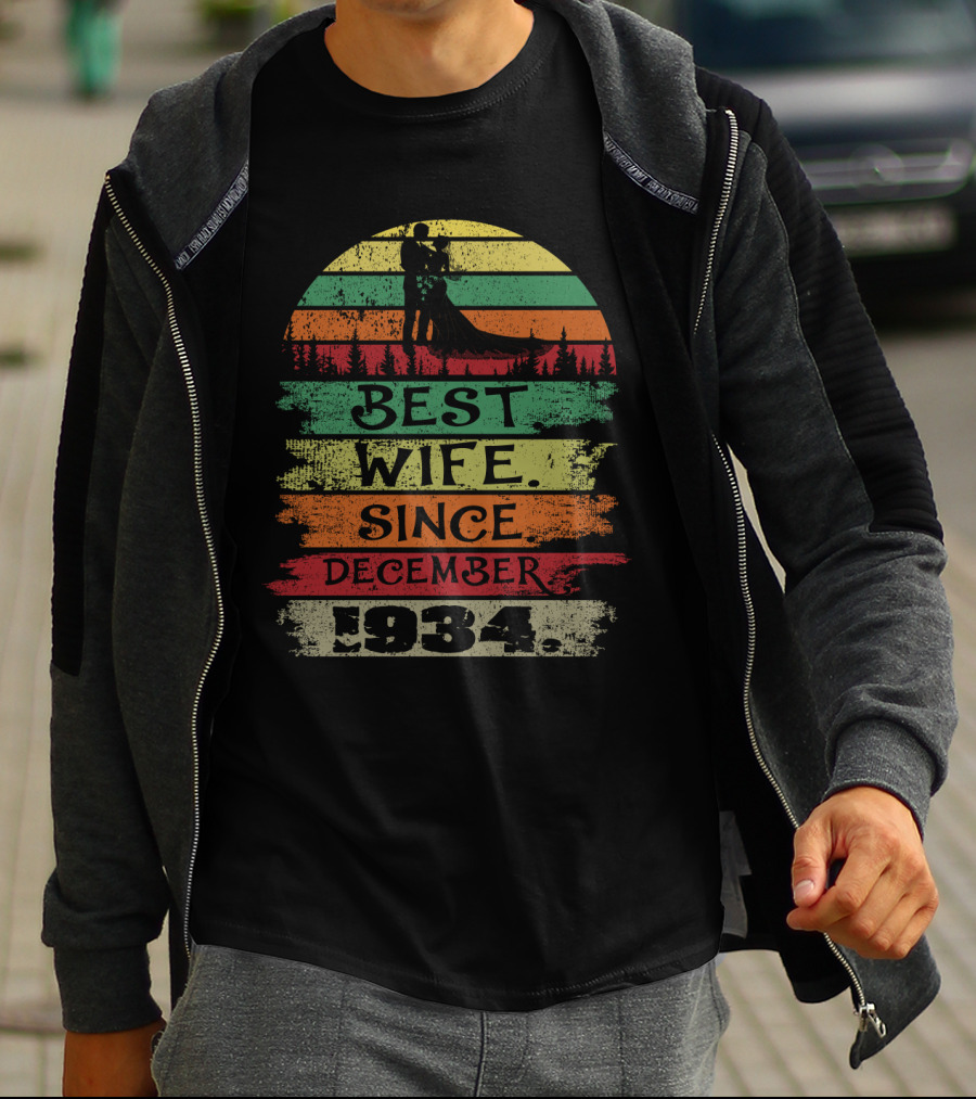 Best Wife Since December 1934 Retro T-Shirt
