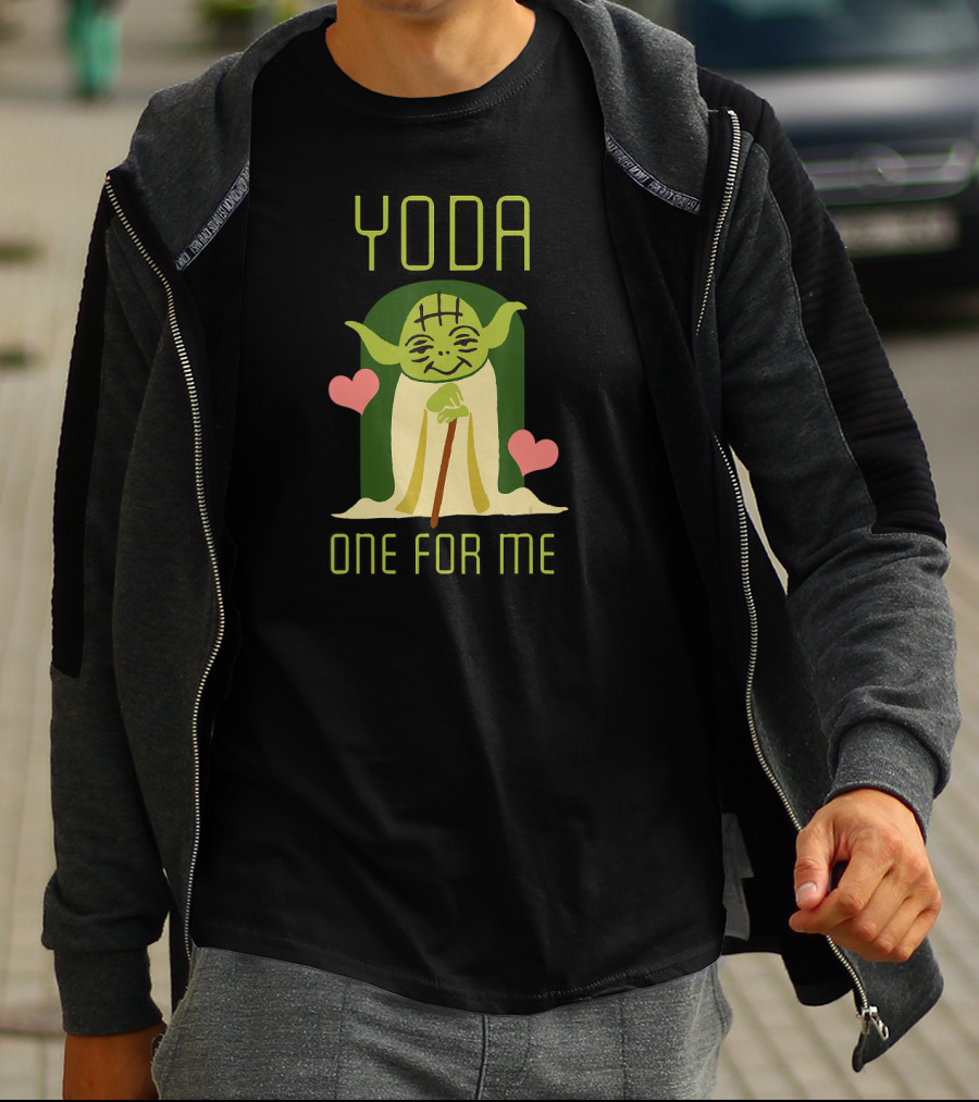 Star Wars The Mandalorian Yoda One For Me Hearts T-Shirt