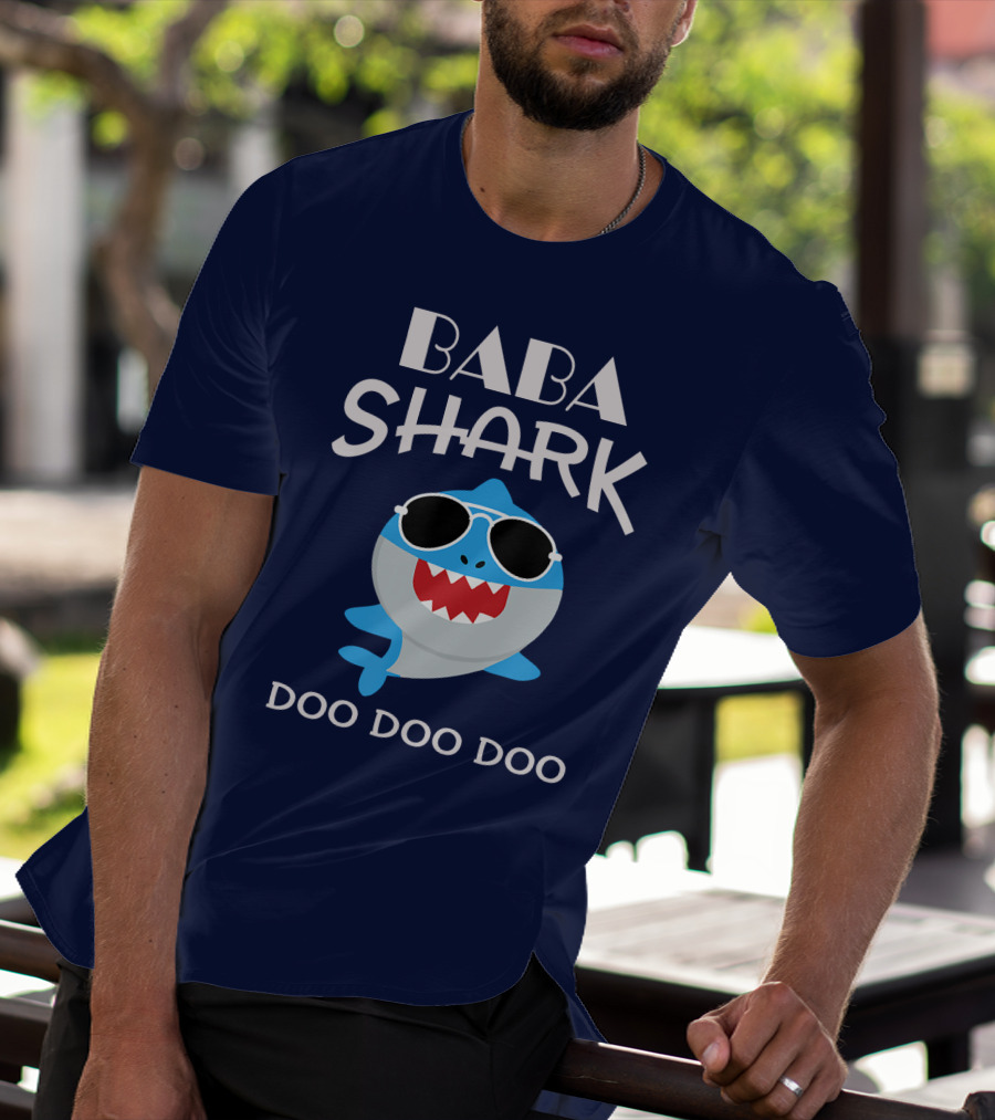 Baba Shark Doo Doo Doo Sunglasses Fun T-Shirt