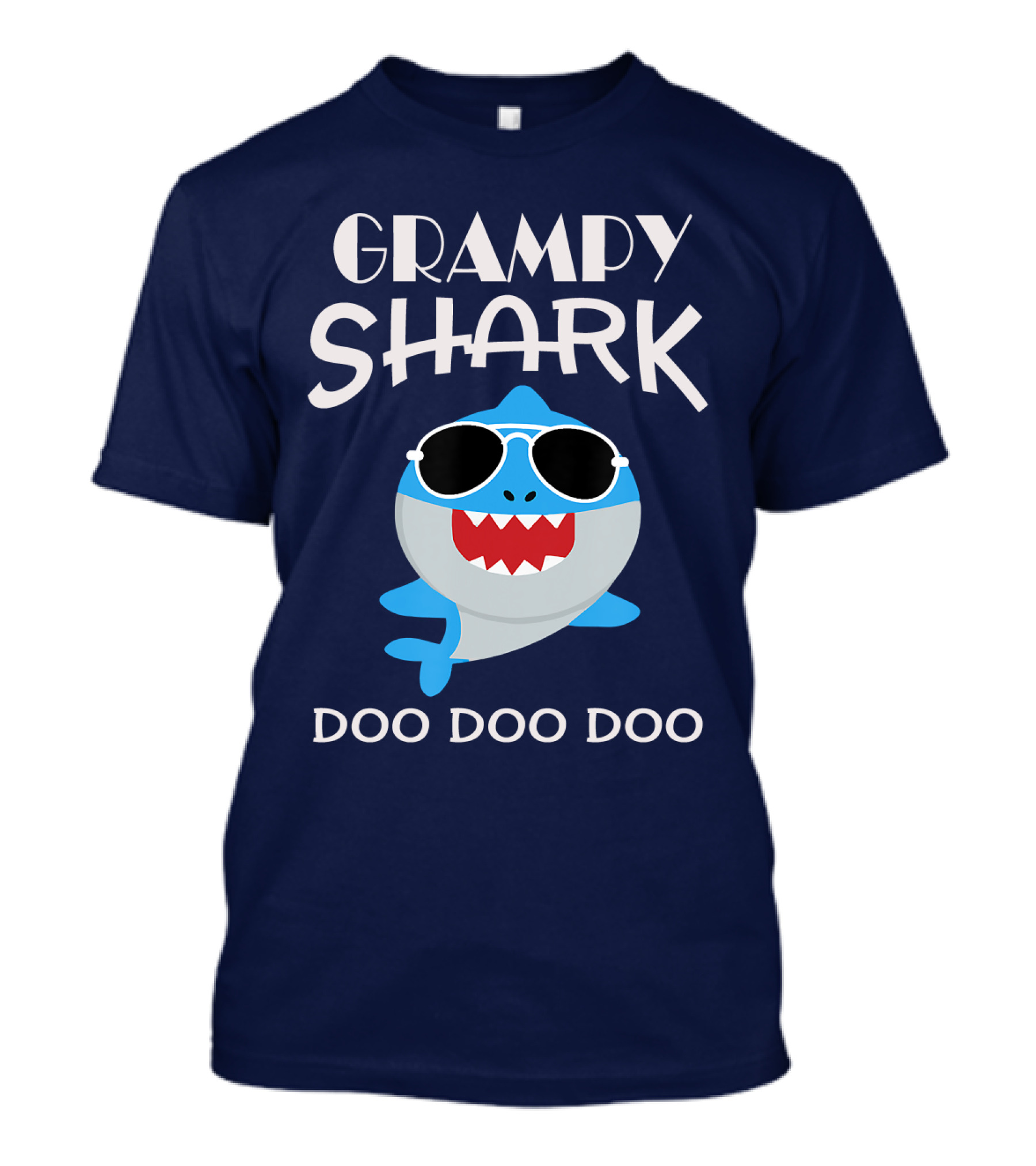 Grampy Shark Doo Doo Doo Sunglasses Fun T-Shirt
