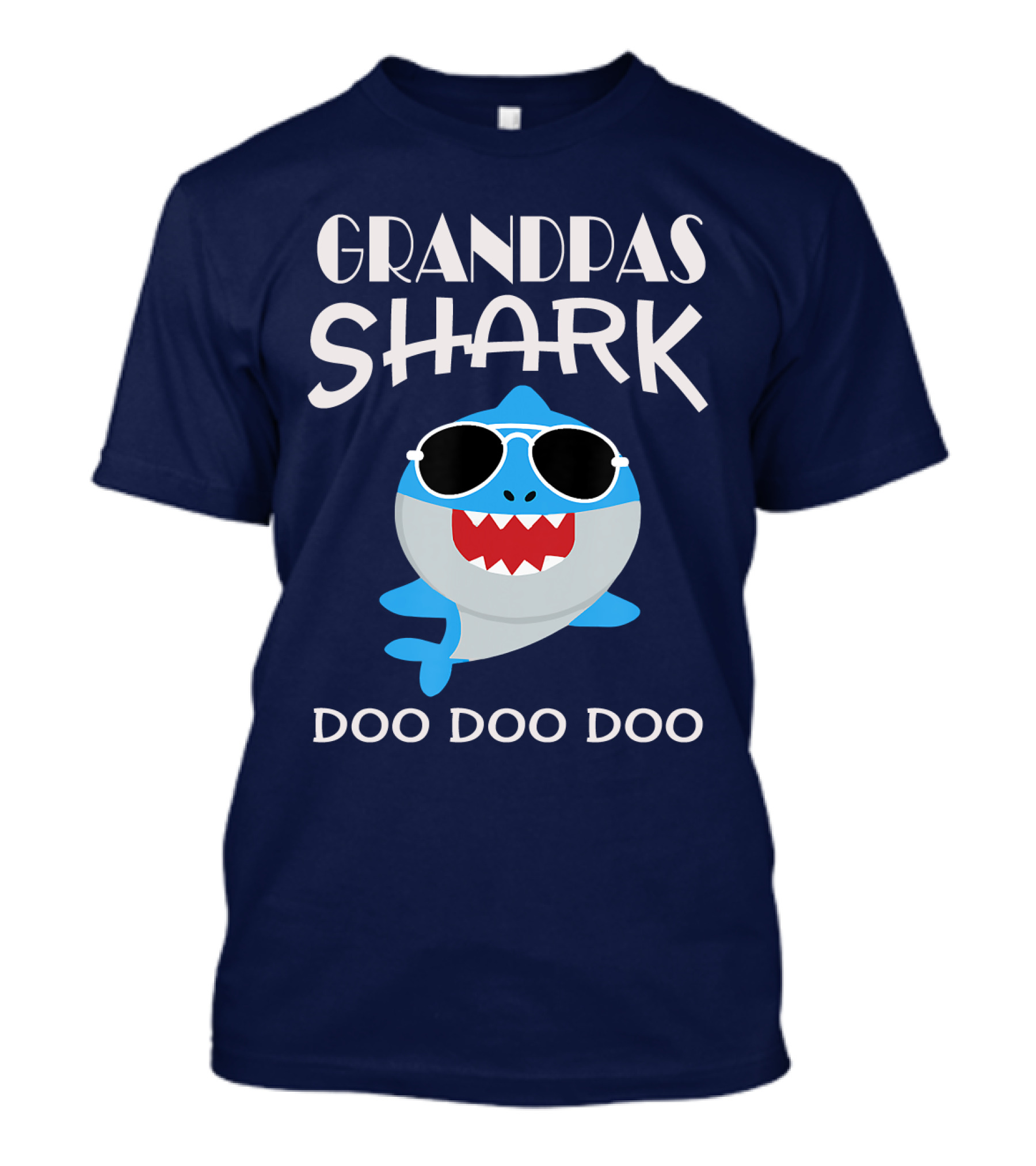 Grandpas Shark Doo Doo Doo Sunglasses Cartoon T-Shirt