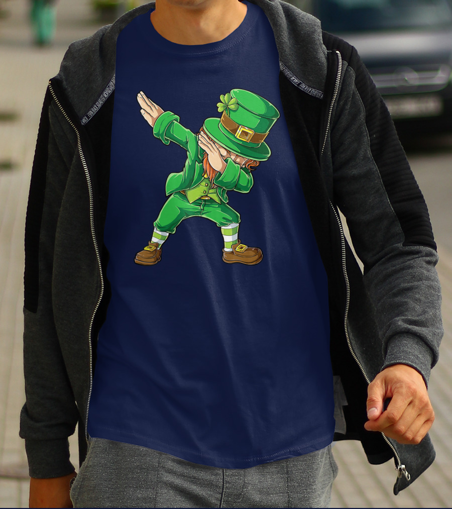St Patricks Day Leprechaun Dabbing Boys Dab T-Shirt