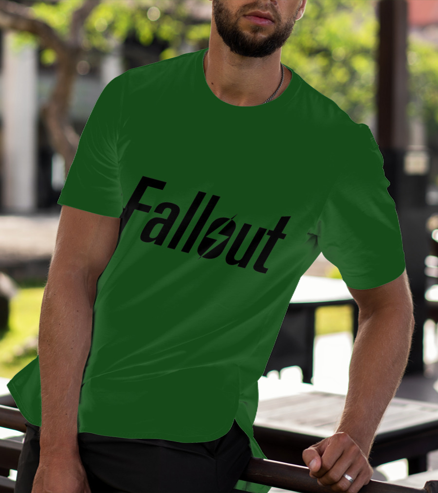 Fallout Logo Green Background T-Shirt