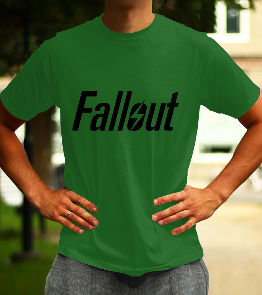 Fallout Logo Green Background T-Shirt