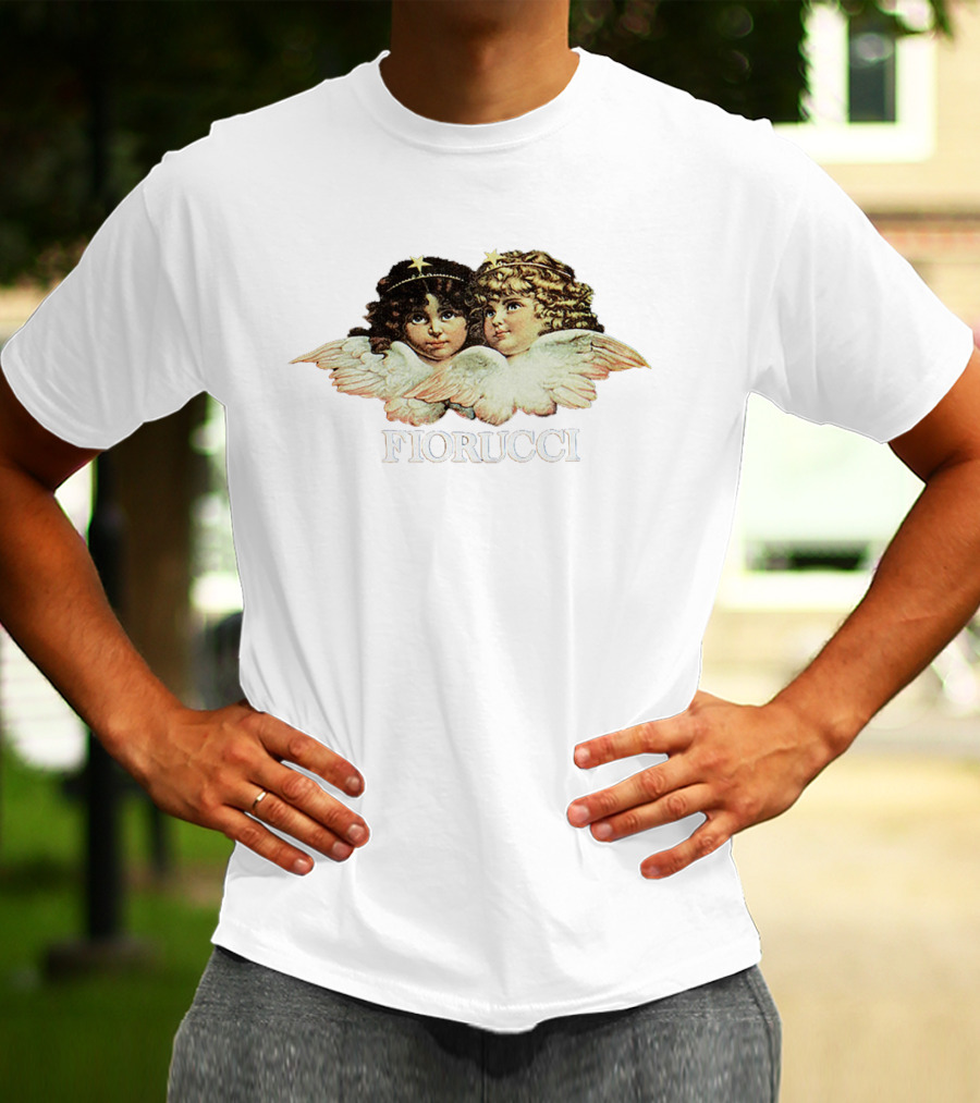 Fiorucci Angel Graphic Crop Top With Cherub T-Shirt