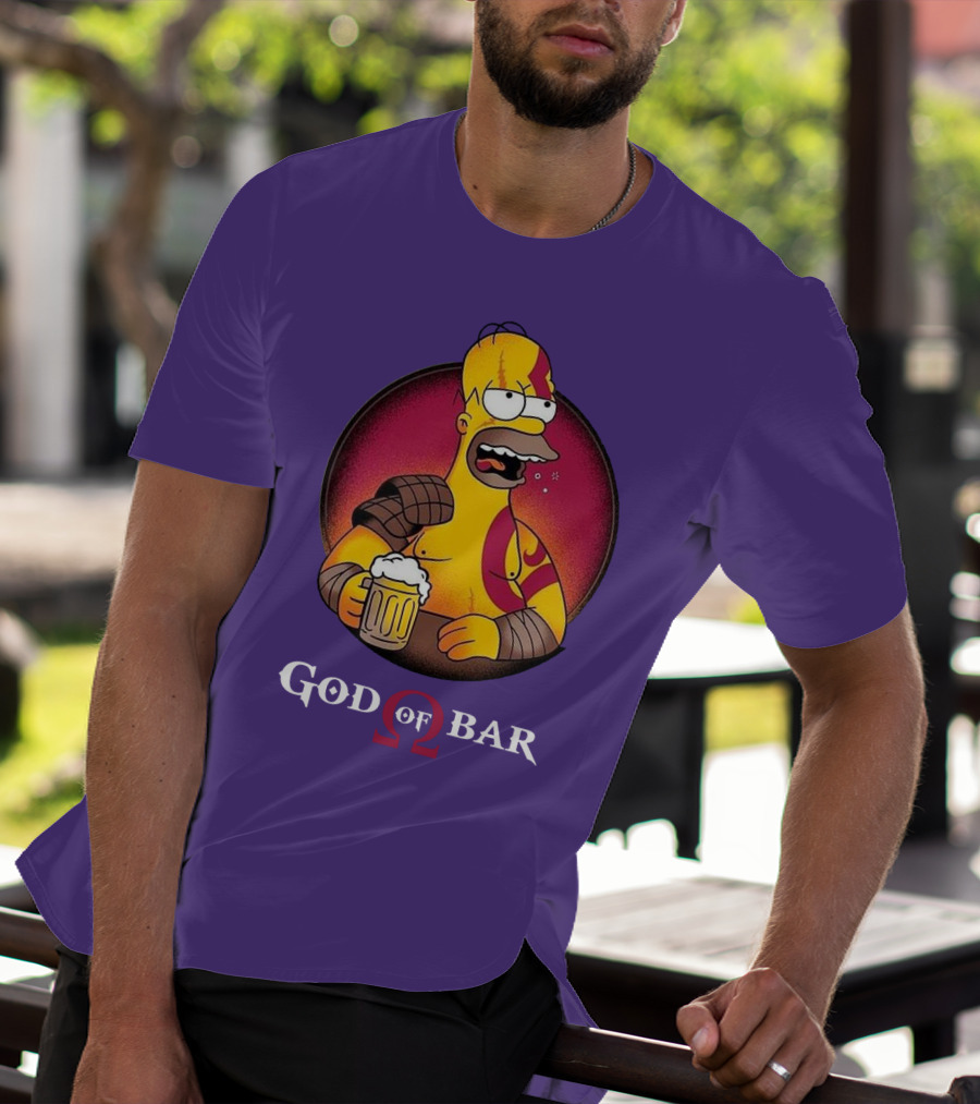 God Of Bar Homer Kratos Mashup T-Shirt