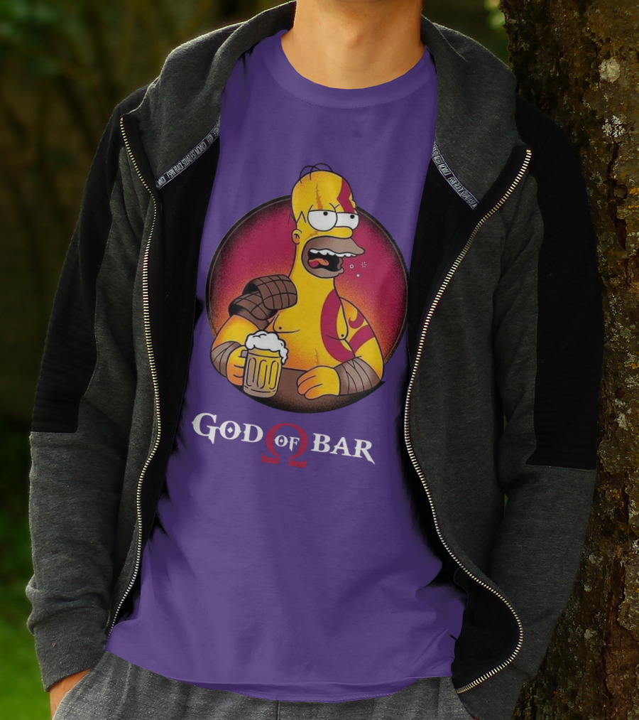 God Of Bar Homer Kratos Mashup T-Shirt