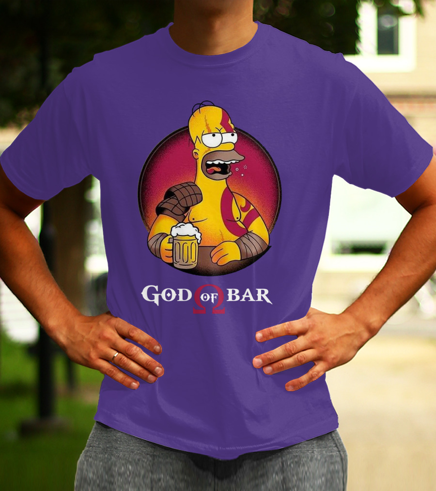 God Of Bar Homer Kratos Mashup T-Shirt