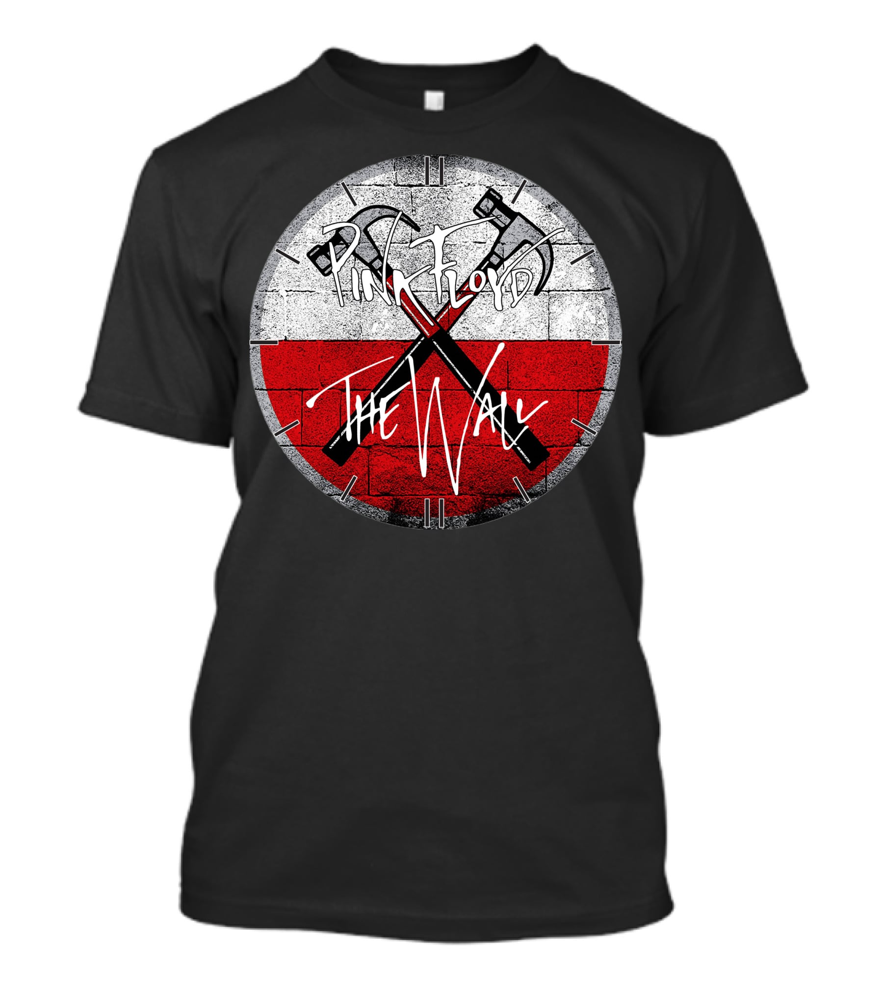 Pink Floyd The Wall Crossed Hammers Brick Circle T-Shirt