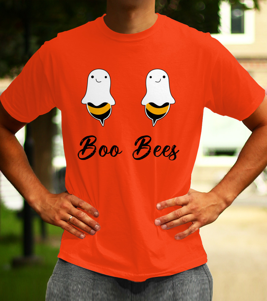 Boo Bees Funny Ghost Bee Pun Halloween T-Shirt