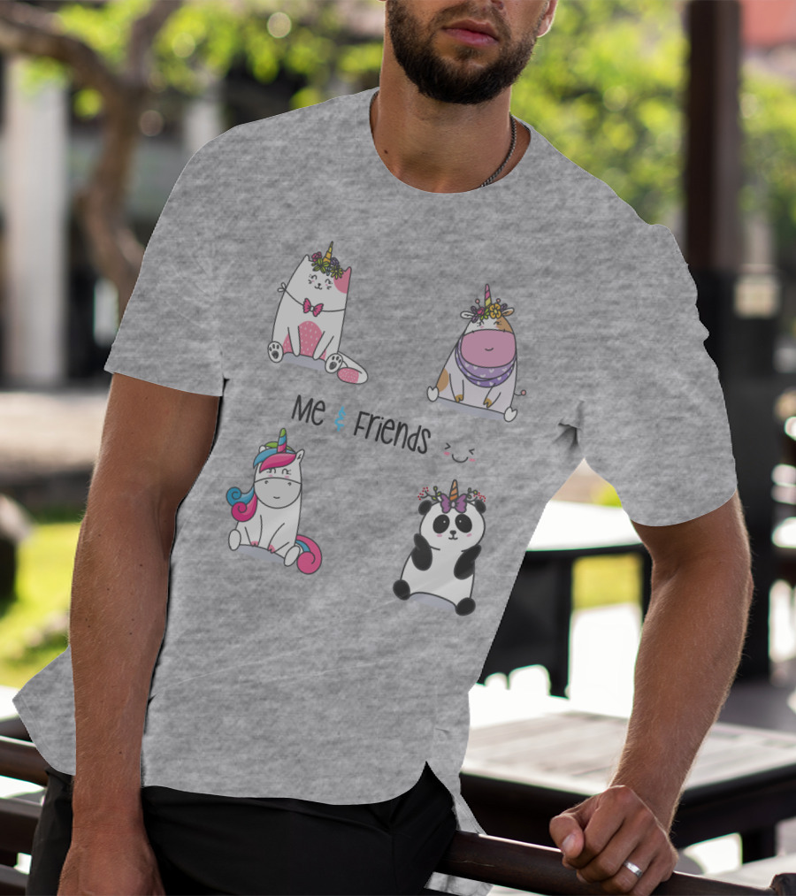 Me And Friends Cute Animal Collection T-Shirt