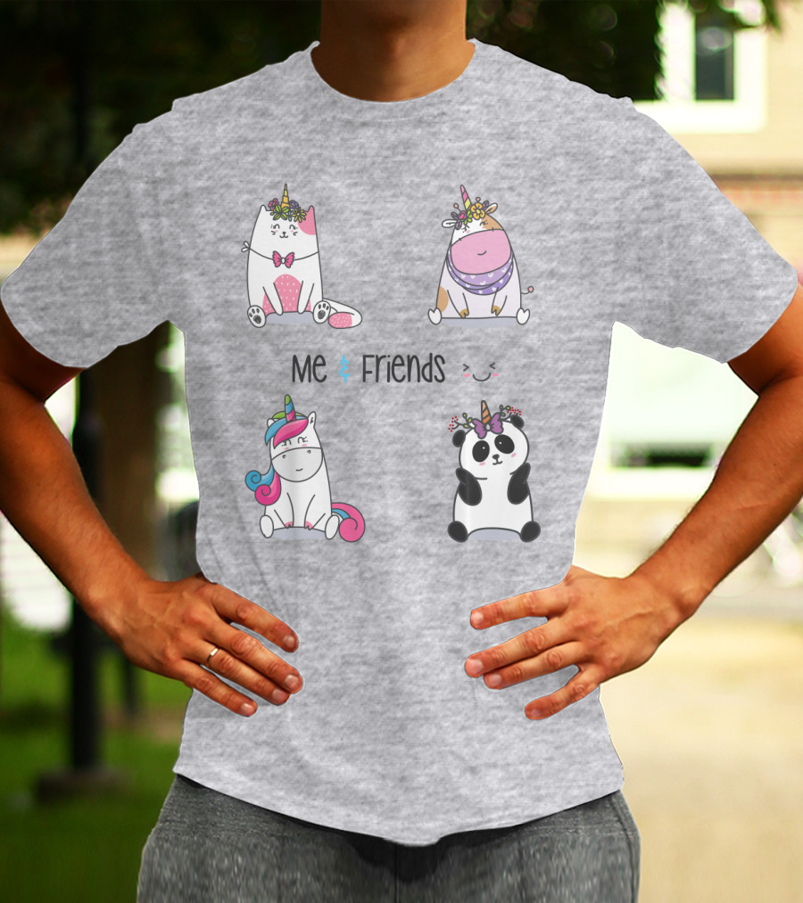 Me And Friends Cute Animal Collection T-Shirt