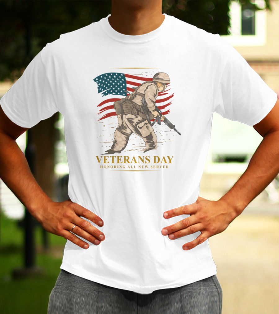 Veterans Day Honoring All New Served Memorial T-Shirt