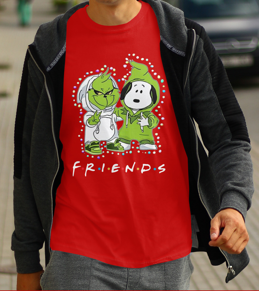 Baby Snoopy And Grinch Friends TV Show Hoodie Characters T-Shirt