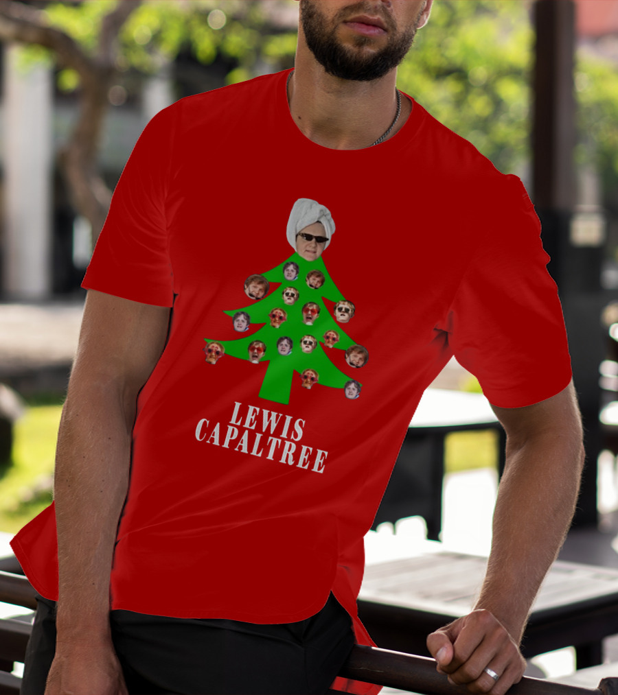 Lewis Capaltree Christmas Tree Face Collage Jumper T-Shirt