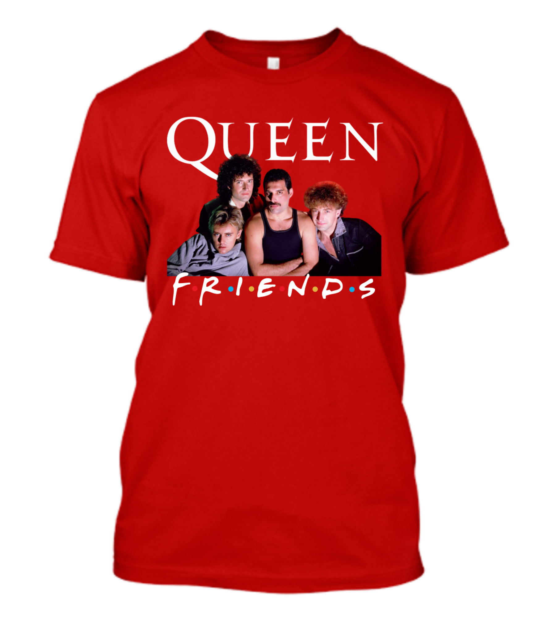 Queen Band Friends TV Show Mashup T-Shirt