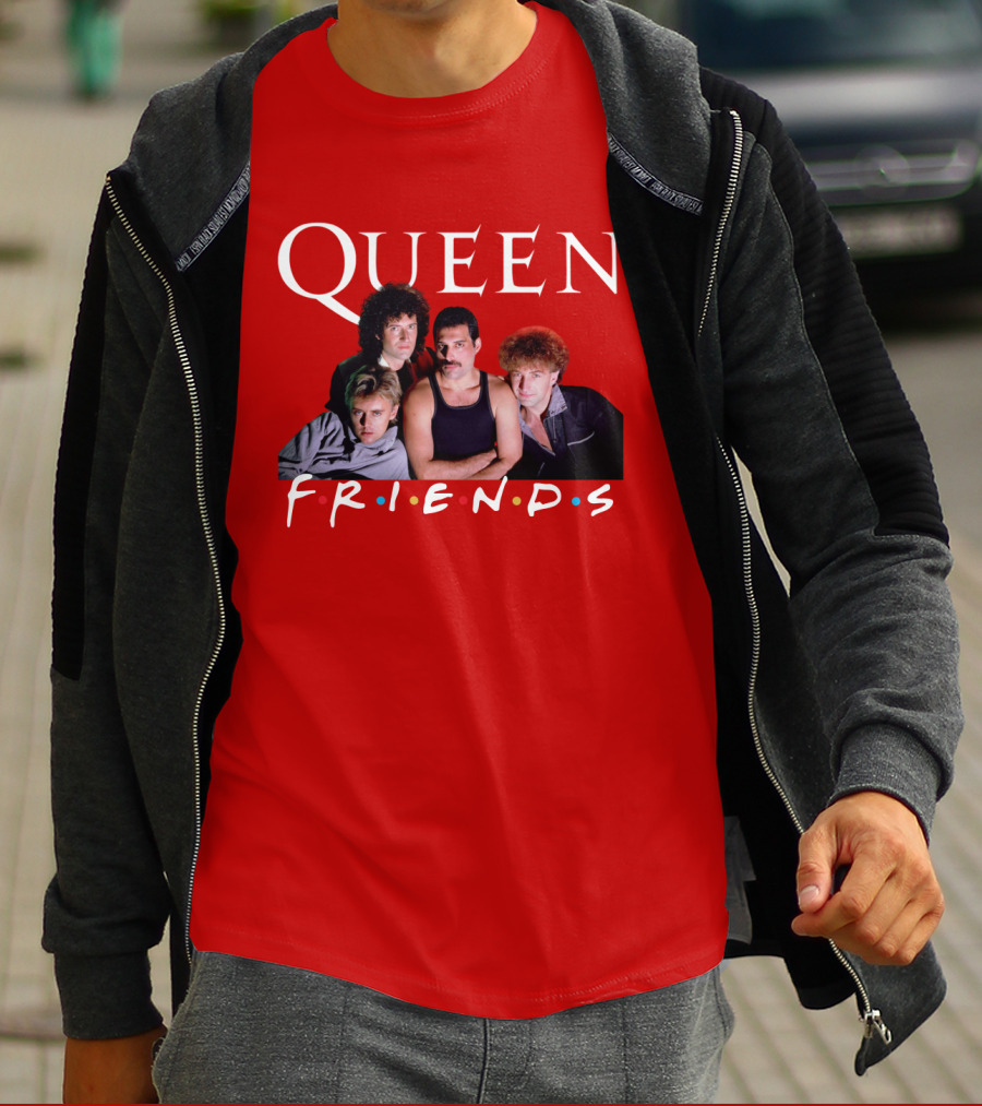 Queen Band Friends TV Show Mashup T-Shirt