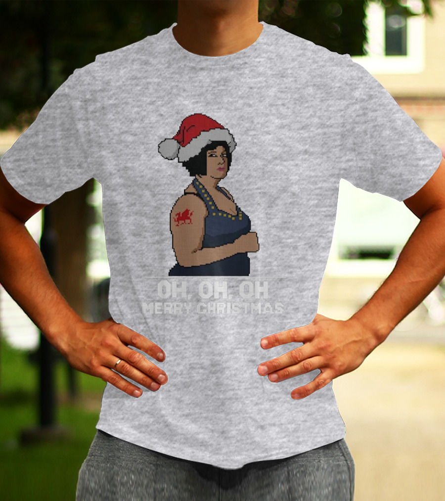 Nessa Oh Oh Oh Merry Christmas Santa Hat Jumper T-Shirt