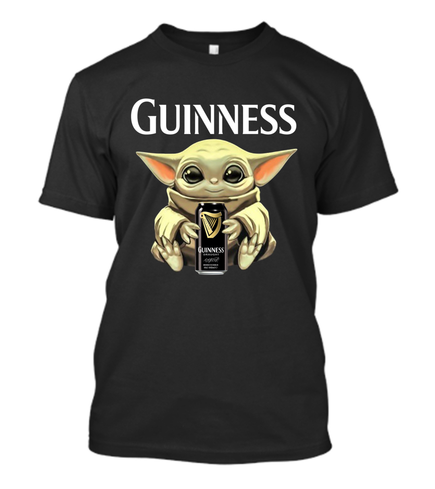 Guinness Baby Yoda Holding Can T-Shirt