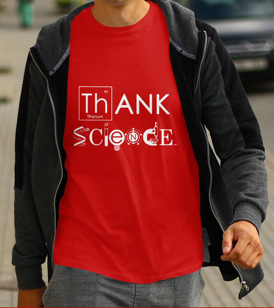 Thank Science Thorium Science Elements Icons Text T-Shirt