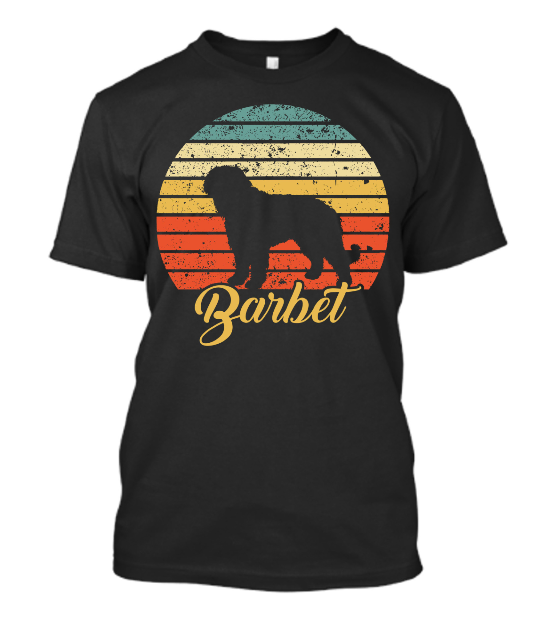 Vintage Barbet Retro Sunset T-Shirt