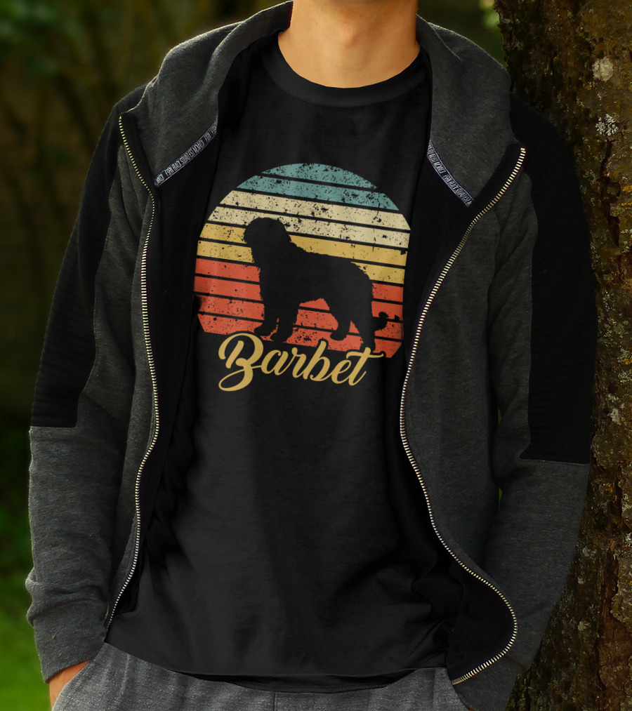 Vintage Barbet Retro Sunset T-Shirt