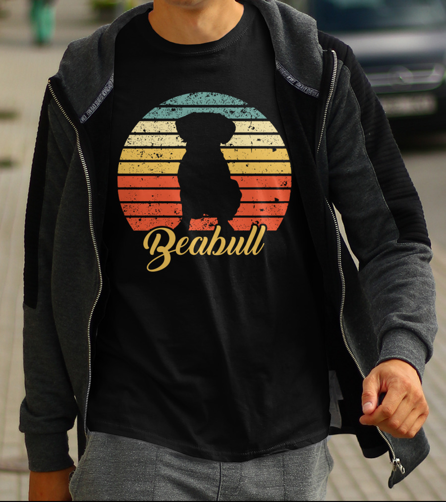 Retro Sunset Beabull T-Shirt