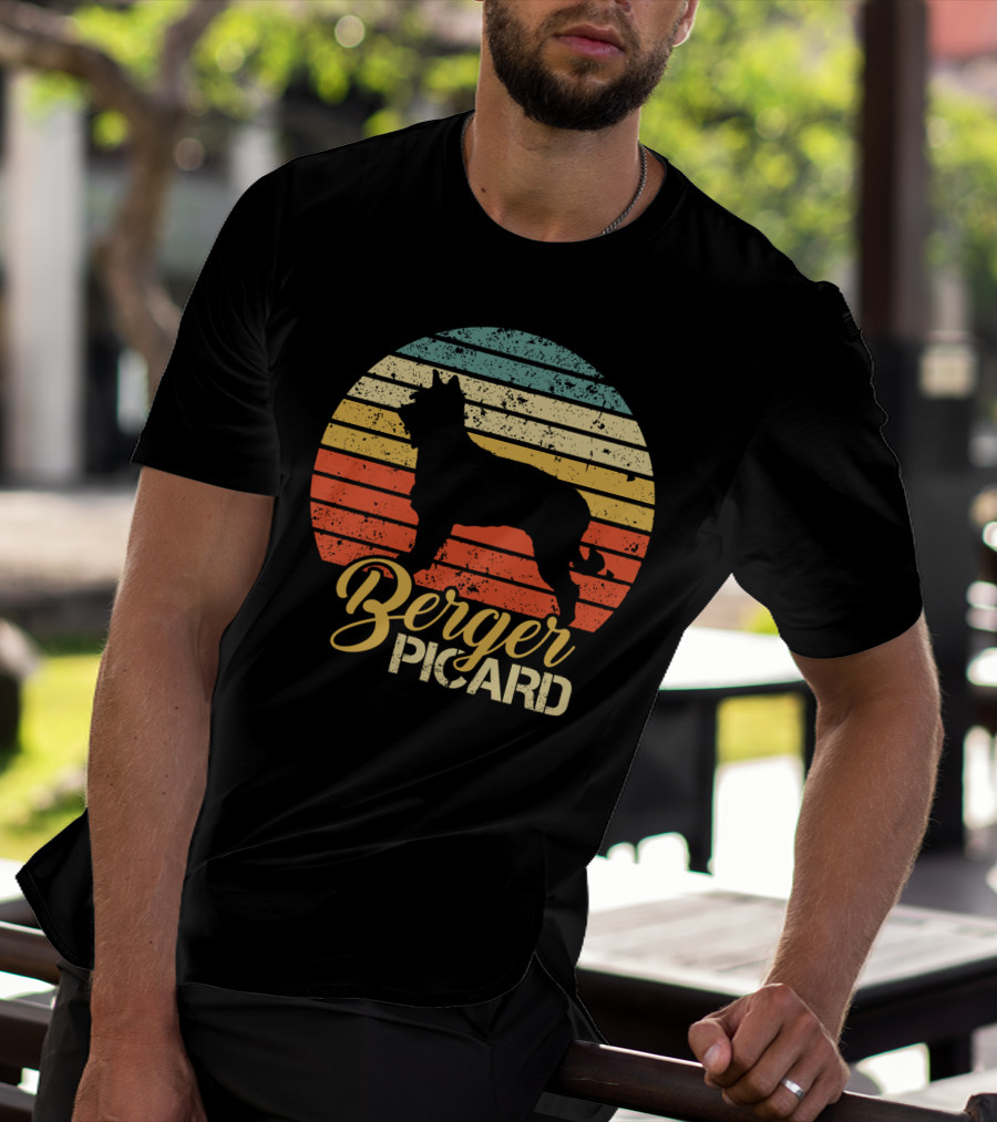 Retro Sunset Berger Picard T-Shirt