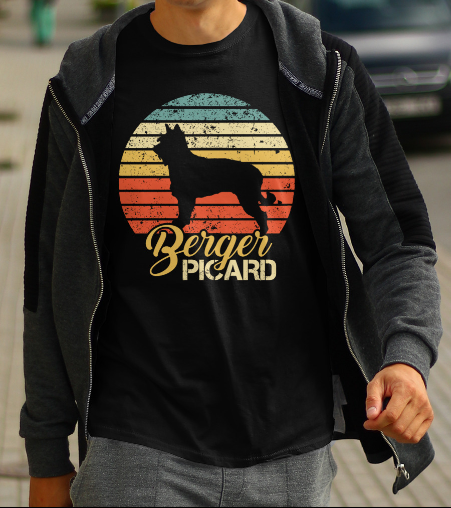 Retro Sunset Berger Picard T-Shirt