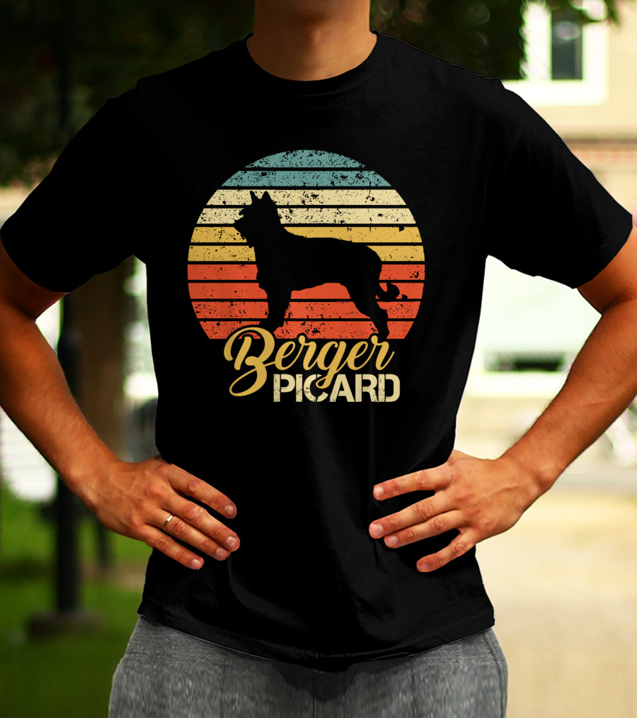Retro Sunset Berger Picard T-Shirt