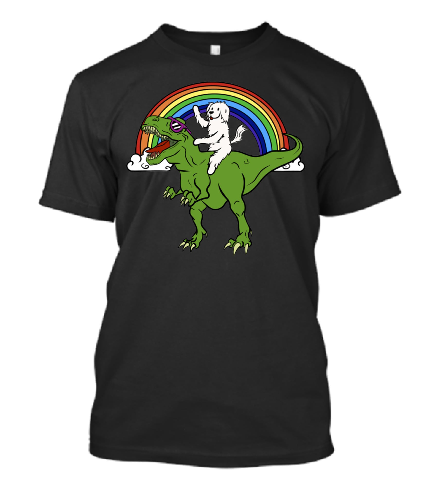 Maltese Dinosaur Riding Adventure T-Shirt