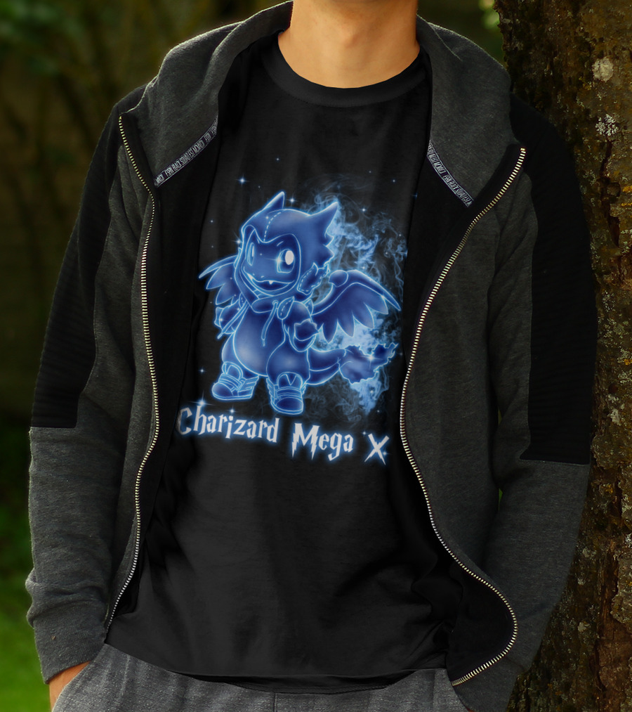Charizard Mega X Pokemon Patronus T-Shirt