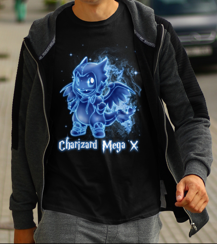 Charizard Mega X Pokemon Patronus T-Shirt