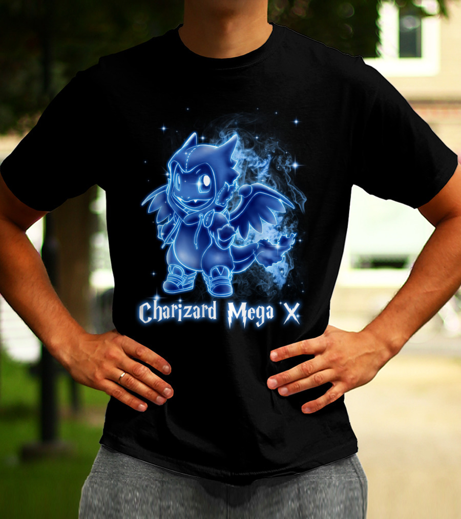 Charizard Mega X Pokemon Patronus T-Shirt