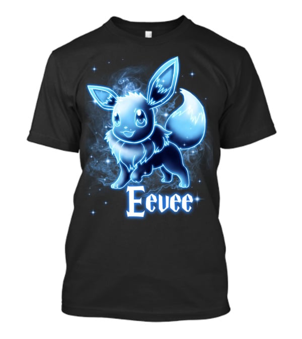Eevee Pokemon Patronus Neon Glow Effect T-Shirt