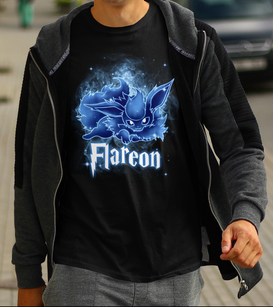 Flareon Pokemon Patronus Magic Creature Fusion T-Shirt