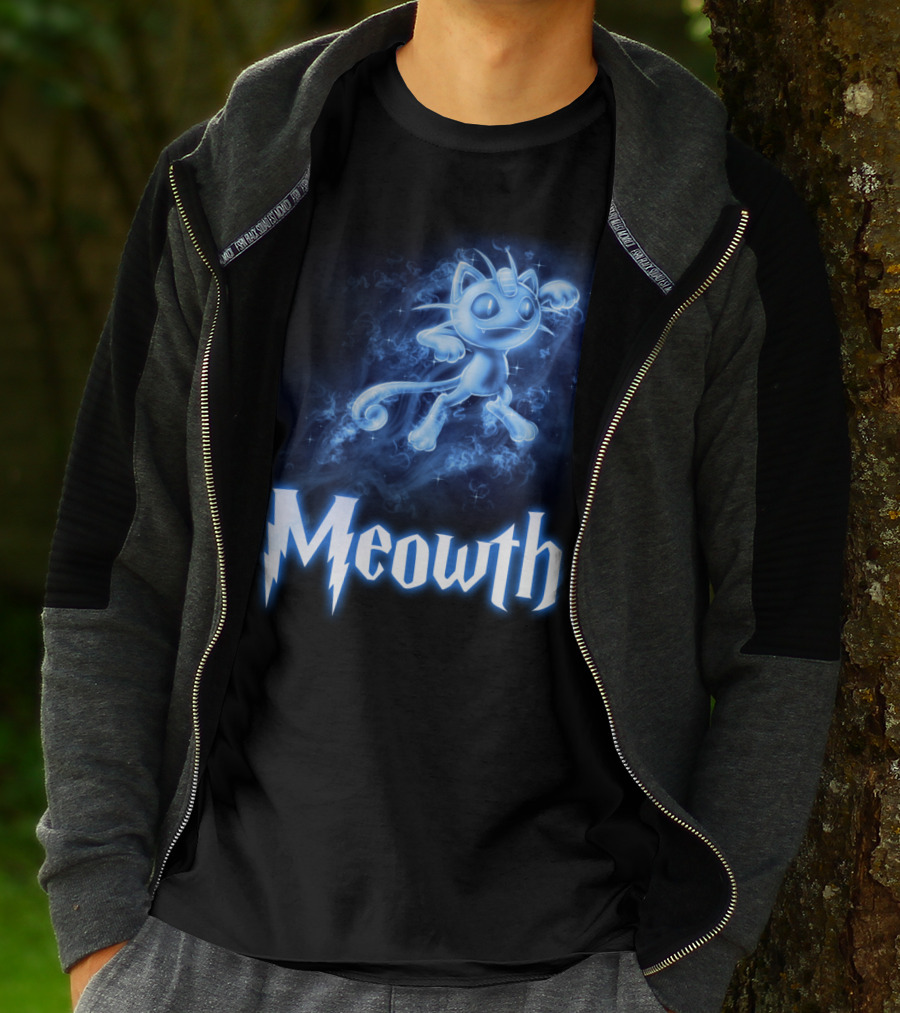 Meowth Pokemon Wizardry Aura T-Shirt
