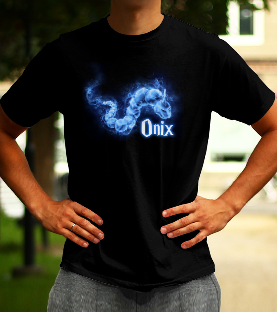 Onix Patronus Pokemon Blue Spirit Magic Creature T-Shirt