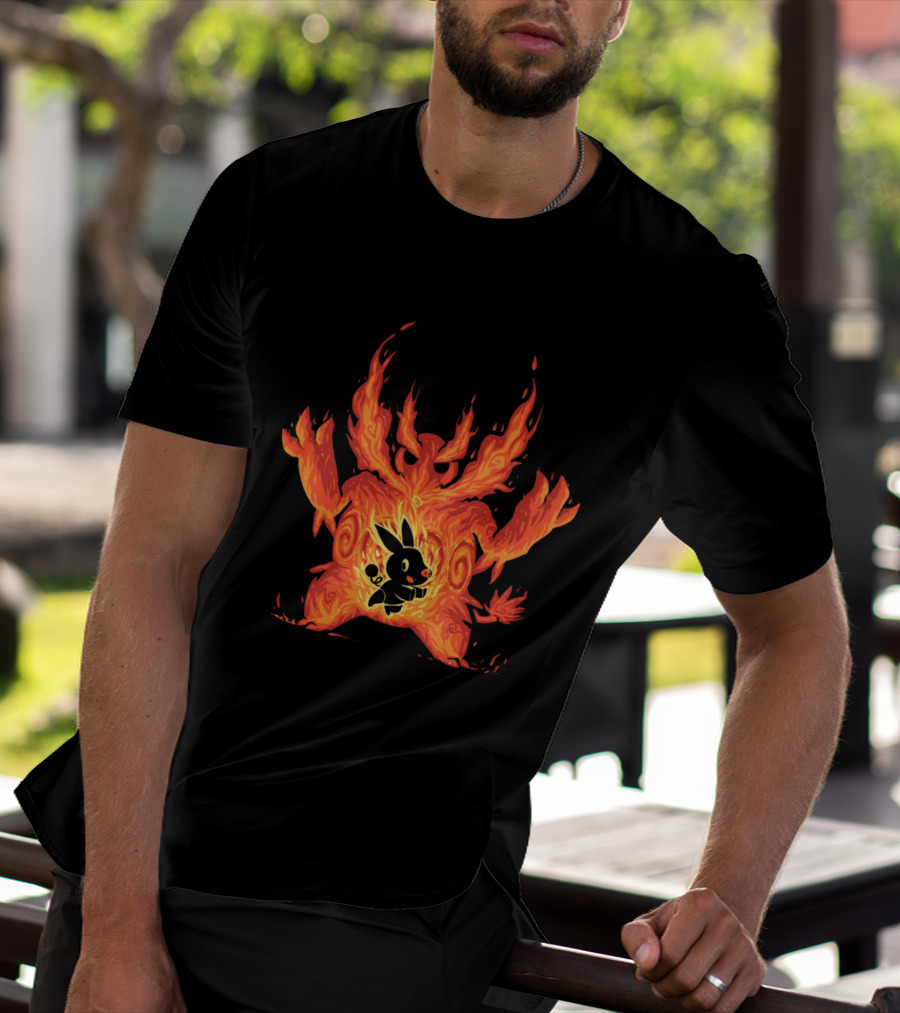 Pokemon Tepig Into Emboar Flame Evolution T-Shirt