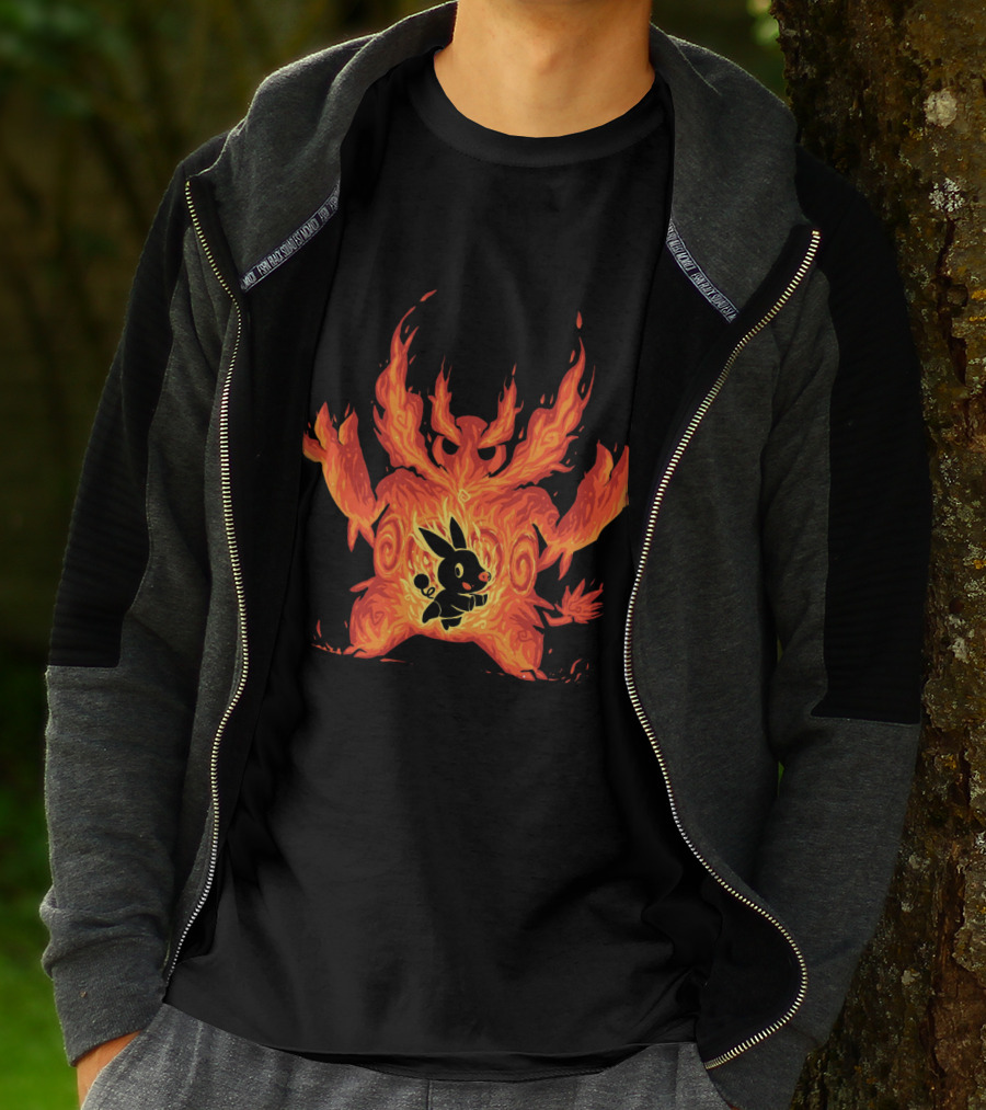 Pokemon Tepig Into Emboar Flame Evolution T-Shirt