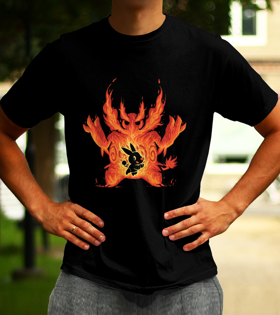 Pokemon Tepig Into Emboar Flame Evolution T-Shirt