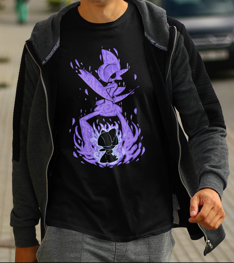 Evolution Pokemon Gallade Shadow Purple Transformation T-Shirt