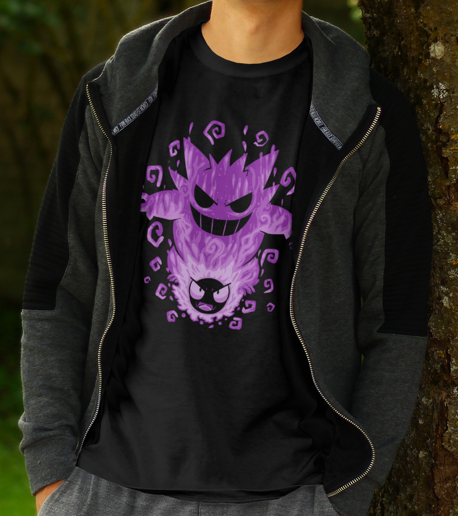 Evolution Pokemon Gengar Gastly T-Shirt
