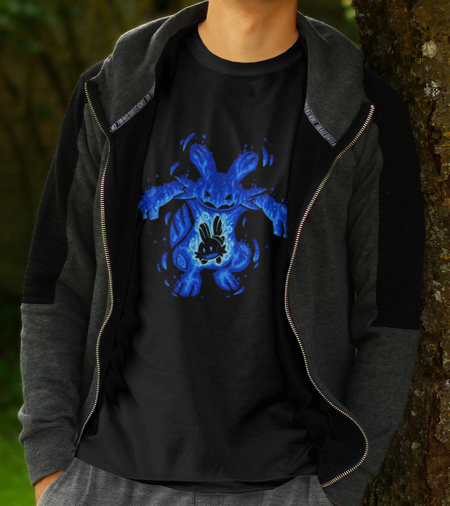 Evolution Pokémon Mudkip Marshtomp Swampert Water-Theme T-Shirt