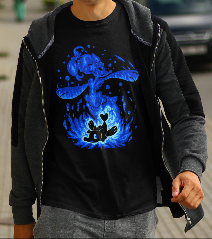 Evolution Pokemon Primarina Alolan Water-Type Transformation T-Shirt