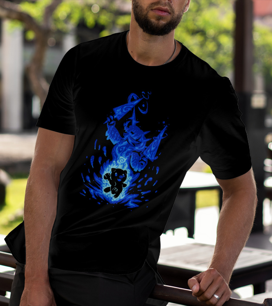 Samurott Evolution Inspired By Blue Flame And Water T-Shirt