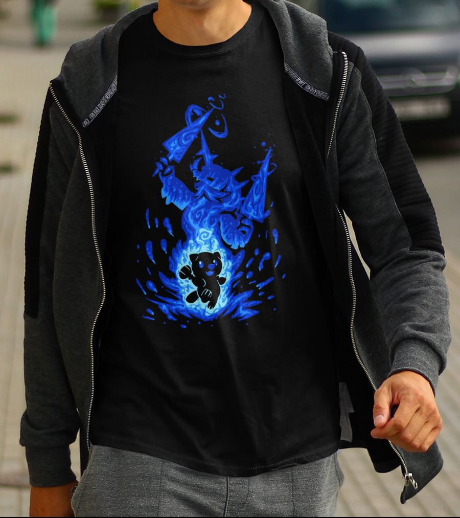 Samurott Evolution Inspired By Blue Flame And Water T-Shirt
